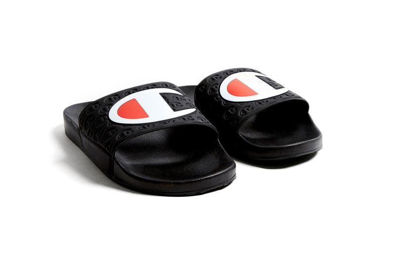 Champion Logo Pool Slide Black