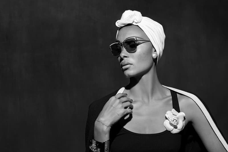 Adwoa Aboah Chanel Spring/Summer 2018 Eyewear Campaign Karl Lagerfeld