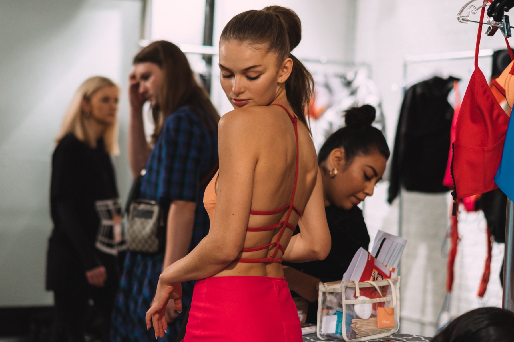 Chromat Fall Winter 2018 New York Fashion Week Runway Show Backstage Beauty