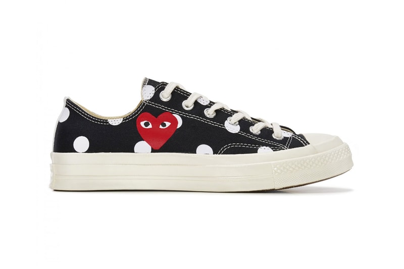 comme des garcons play converse chuck taylor all star 70 where to buy collaboration polka dot heart dover street market restock