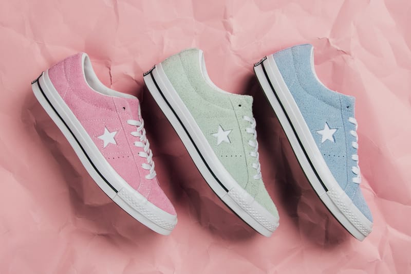 cotton candy pink high top converse