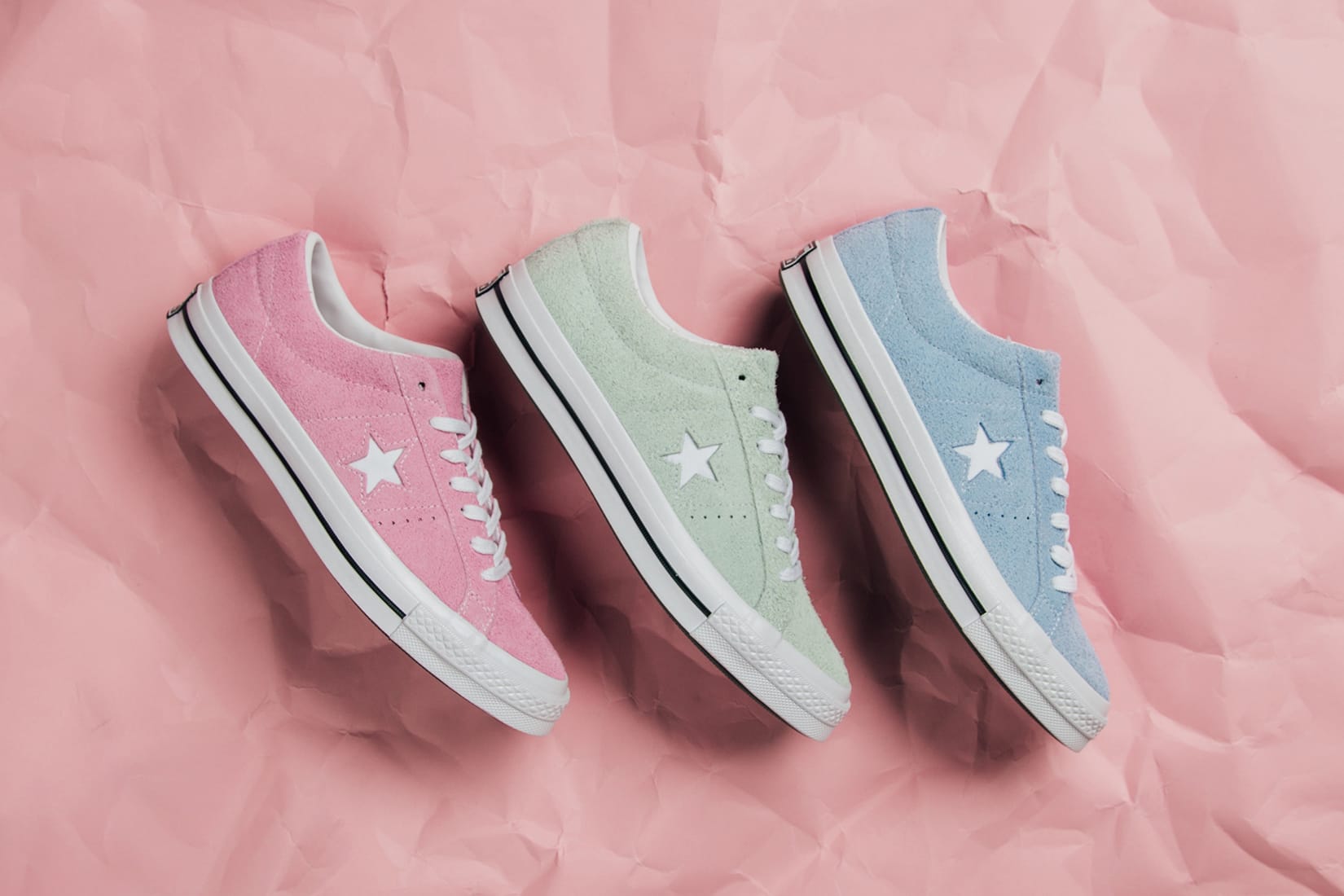 mint and pink converse