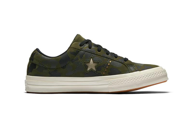 Converse One Star Camo Gold Green