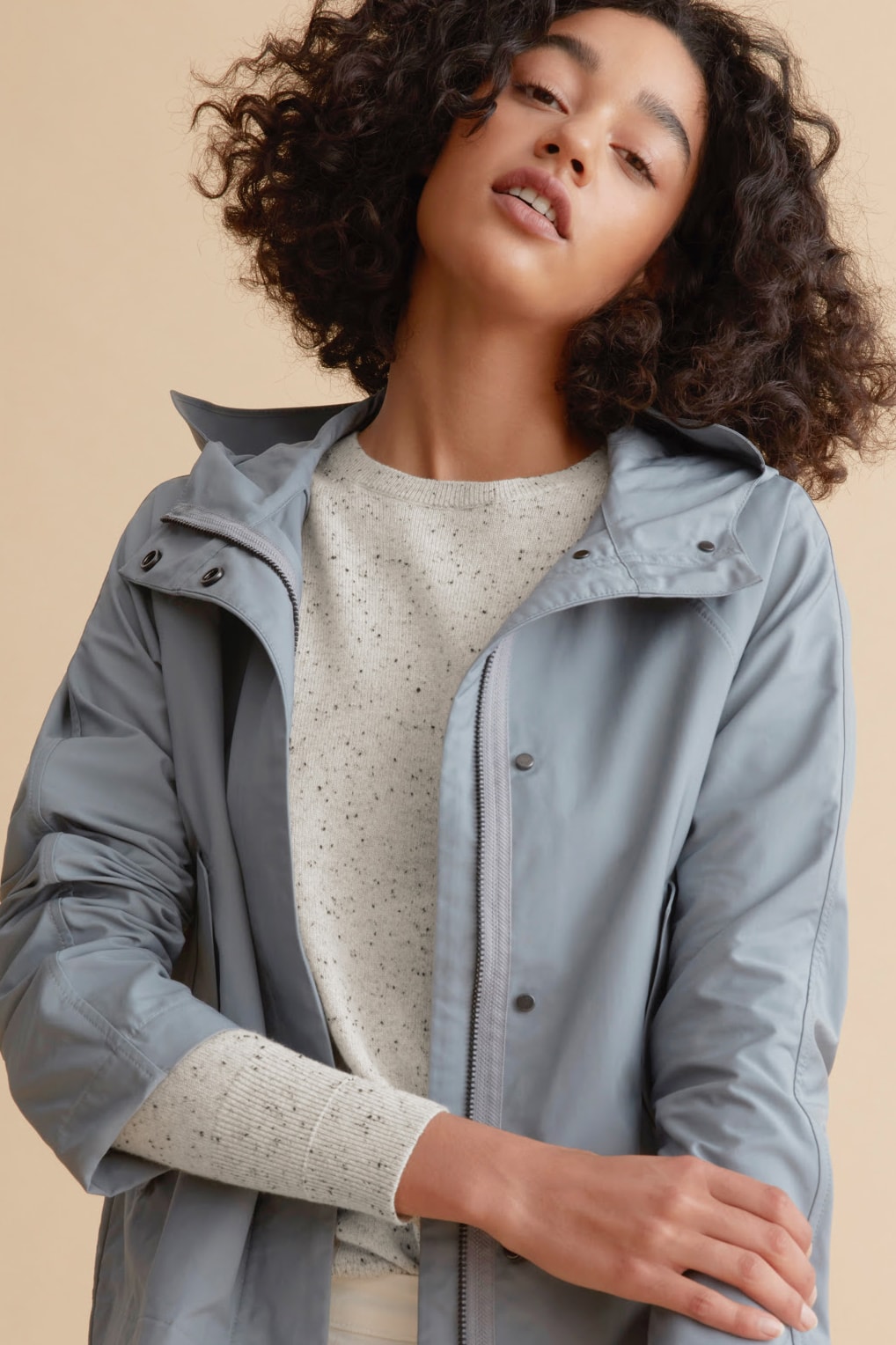 everlane cropped city anorak outerwear jackets