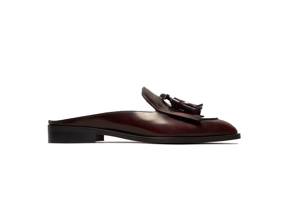 Everlane Classic Leather Mules Black Burgundy White Loafers Slippers Shoes