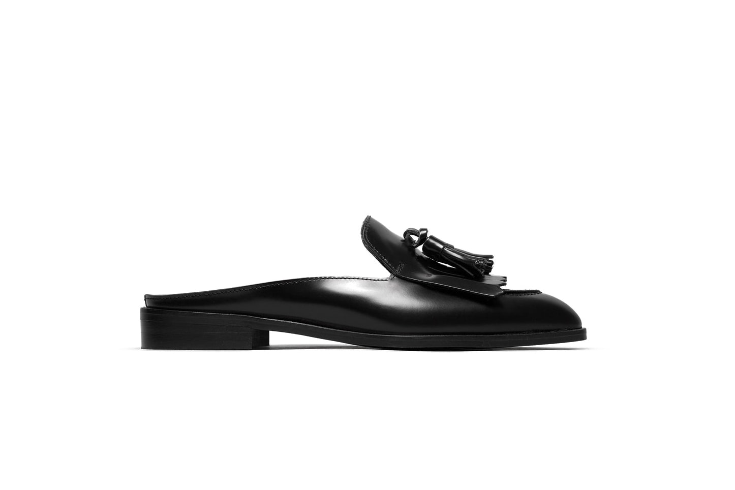 Everlane Classic Leather Mules Black Burgundy White Loafers Slippers Shoes