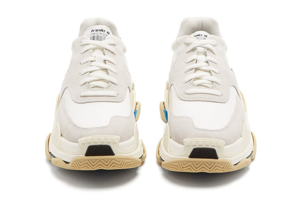 Balenciaga Triple-S sneaker minimal white blue black mens womens unisex where to buy matchesfashion.com matchesfashion