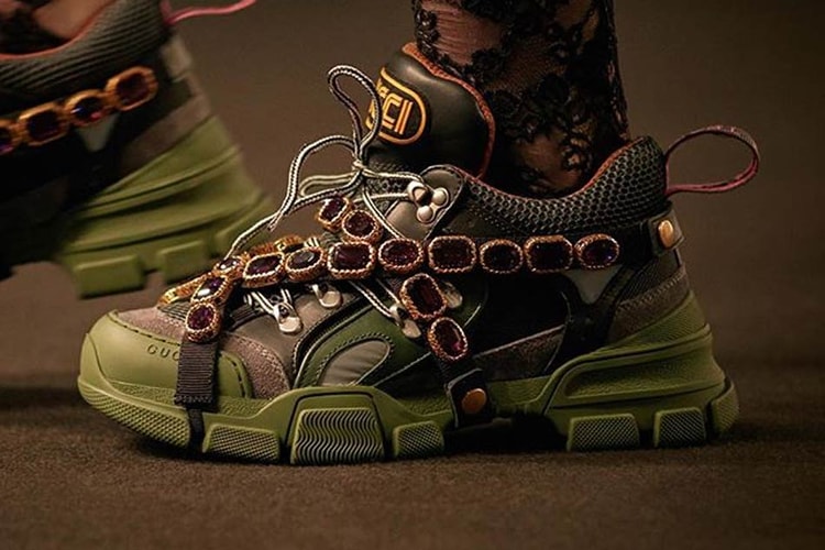 Gucci Just Debuted a Bejeweled Hiking Sneaker at Its Fall/Winter 2018 Show
