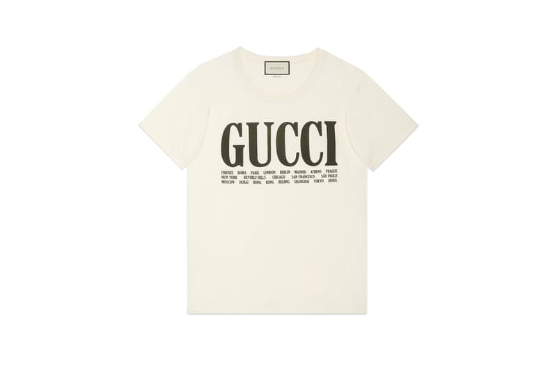 Gucci Logo T-Shirt Spring/Summer 2018 Restock Print Unknown Artist Coco Capitan Collaboration Prints Logo Retro Vintage Shirt Graphic Bold