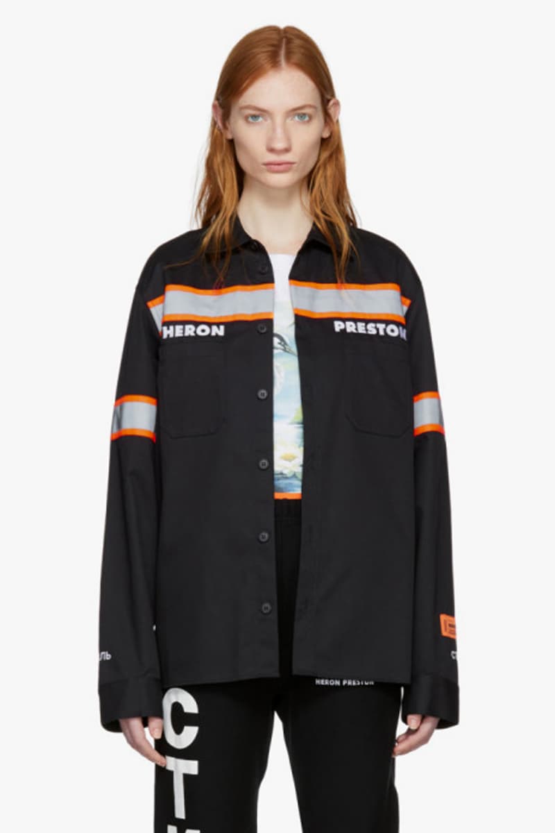 Heron Preston Reflector Shirt Black