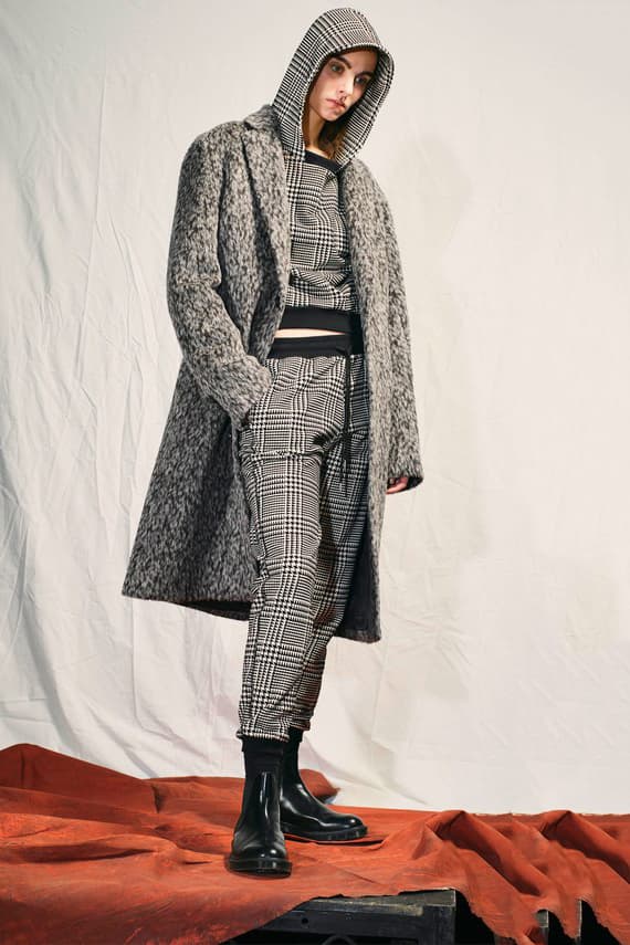 John Elliott Announces Women's Collection New York Fashion Week 2018 Plaid Hoodie Coat Pants