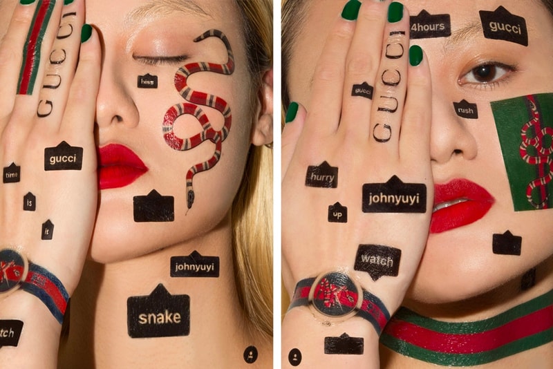 John Yuyi Opens First Solo Exhibition in NYC Gucci Art Temporary Tattoo Meme Campaign