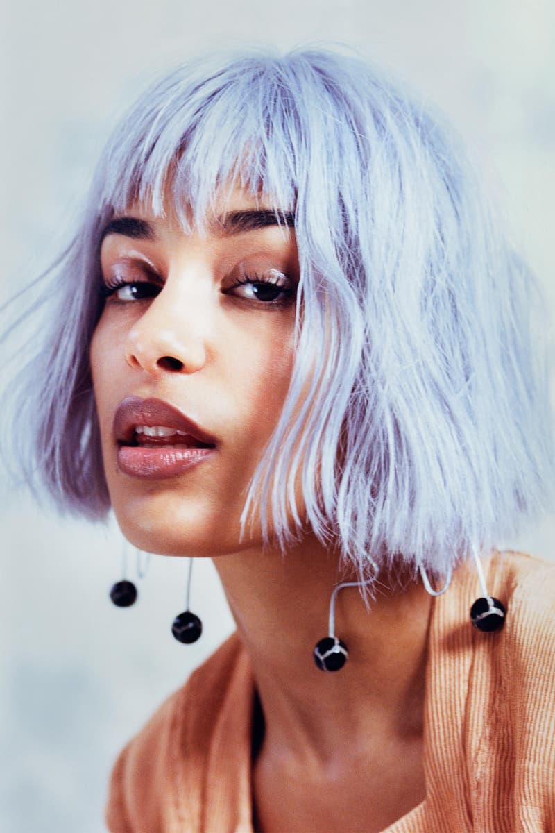Jorja Smith brit award winner 2018 interview photoshoot editorial asos magazine 100 issue brits purple hair bob