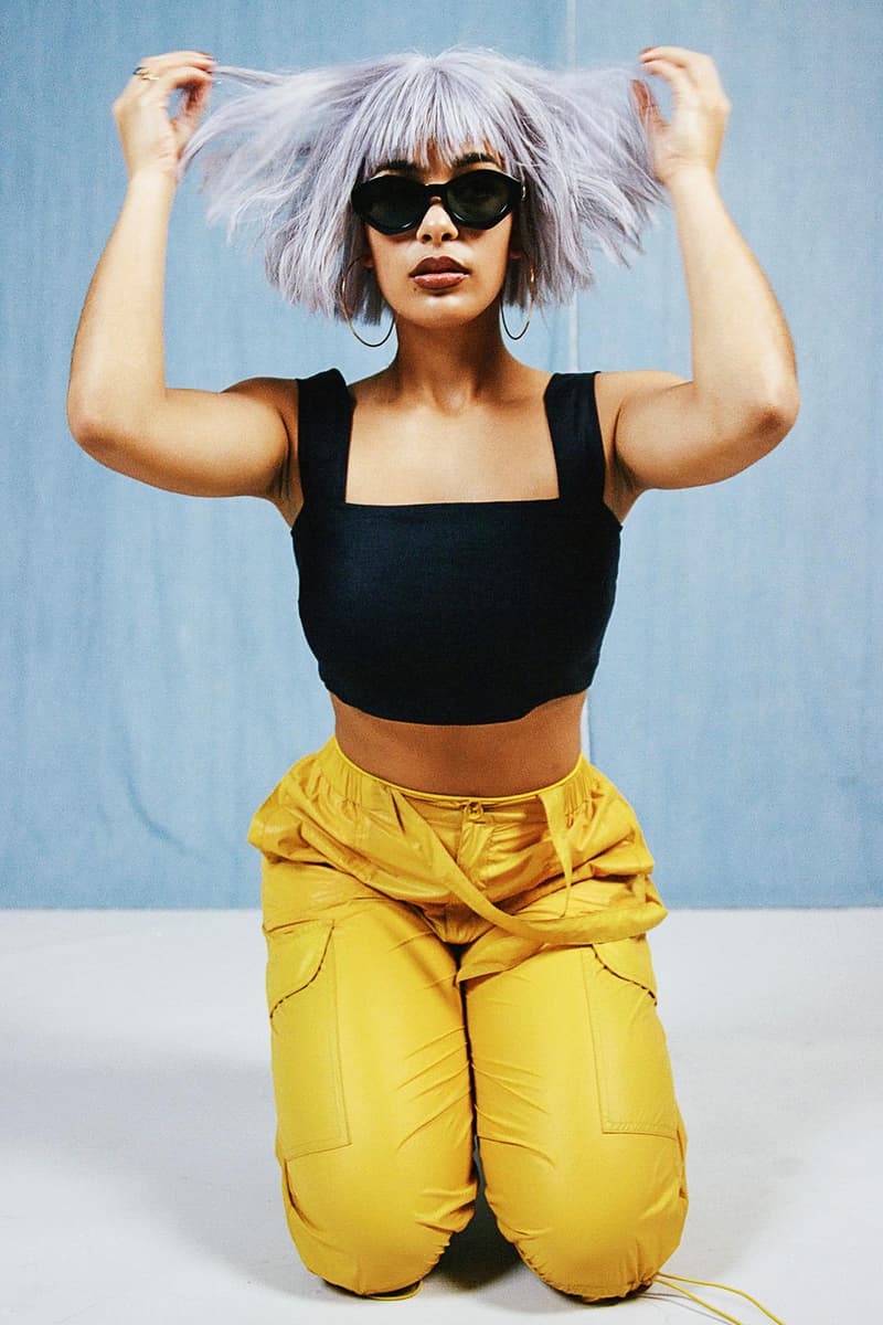 Jorja Smith brit award winner 2018 interview photoshoot editorial asos magazine 100 issue brits purple hair bob