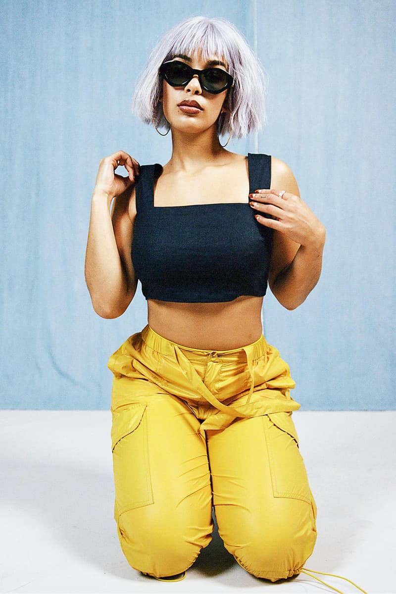 Jorja Smith brit award winner 2018 interview photoshoot editorial asos magazine 100 issue brits purple hair bob