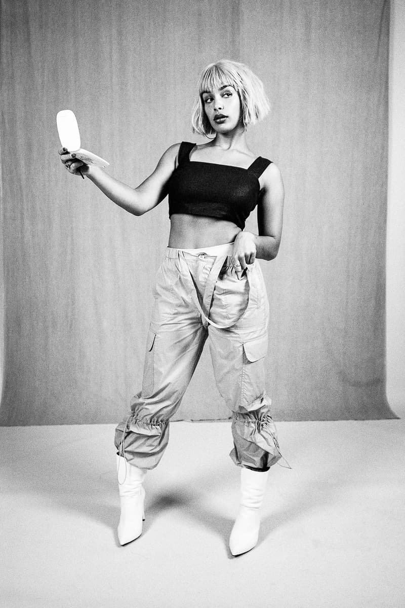 Jorja Smith brit award winner 2018 interview photoshoot editorial asos magazine 100 issue brits purple hair bob