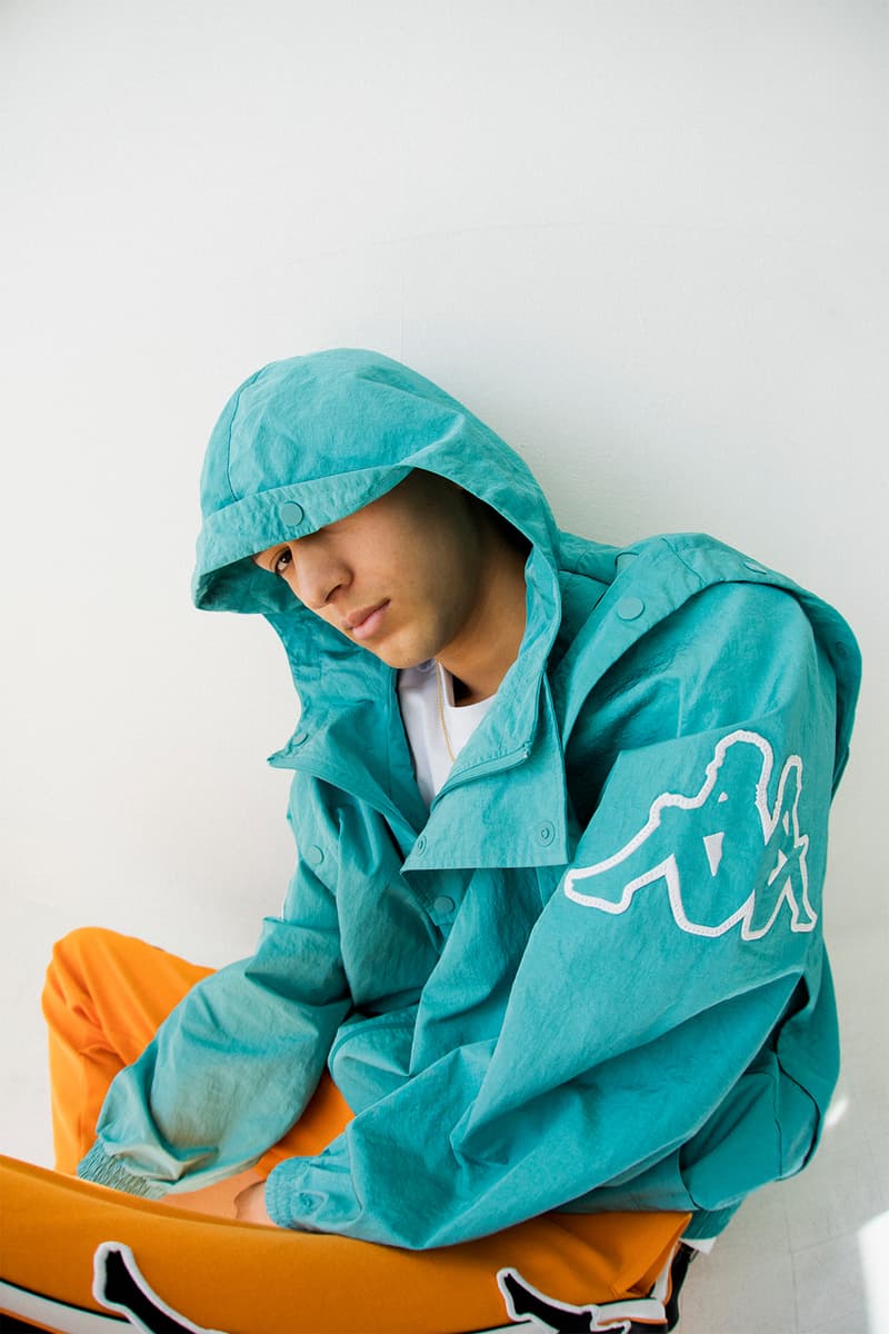 kappa spring summer banda collection teal orange black omni logo tracksuit