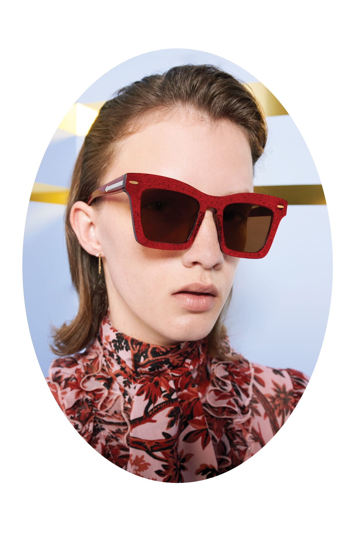 Karen Walker Lost In Paradise Collection Campaign Banks Glitter Red