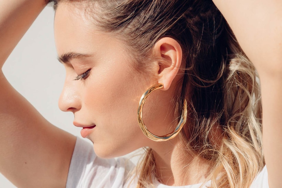 Pamela Love X Kith Gold Bamboo Hope Earrings Hypebae