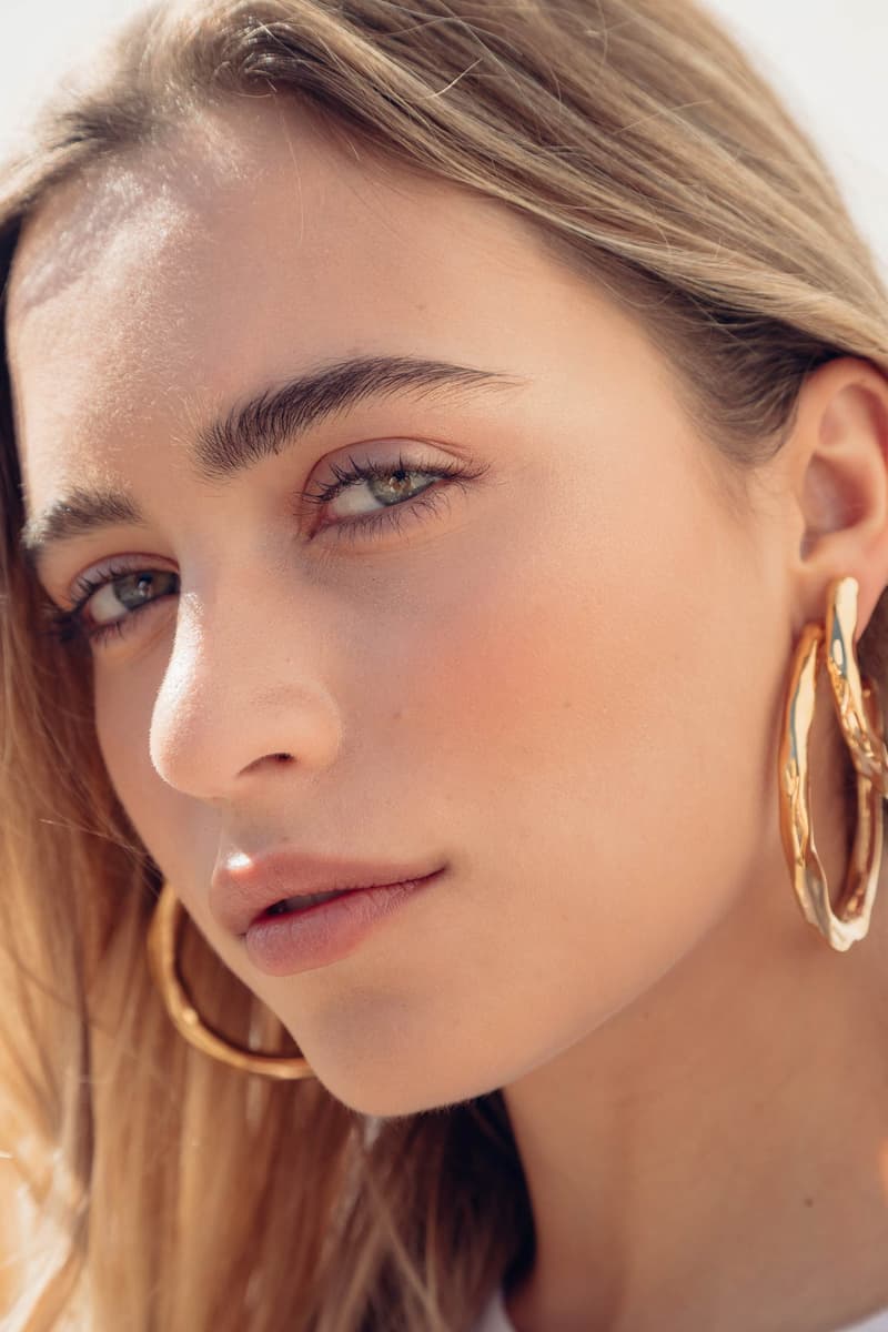 Pamela Love KITH Women Gold Bamboo Hoop Earrings