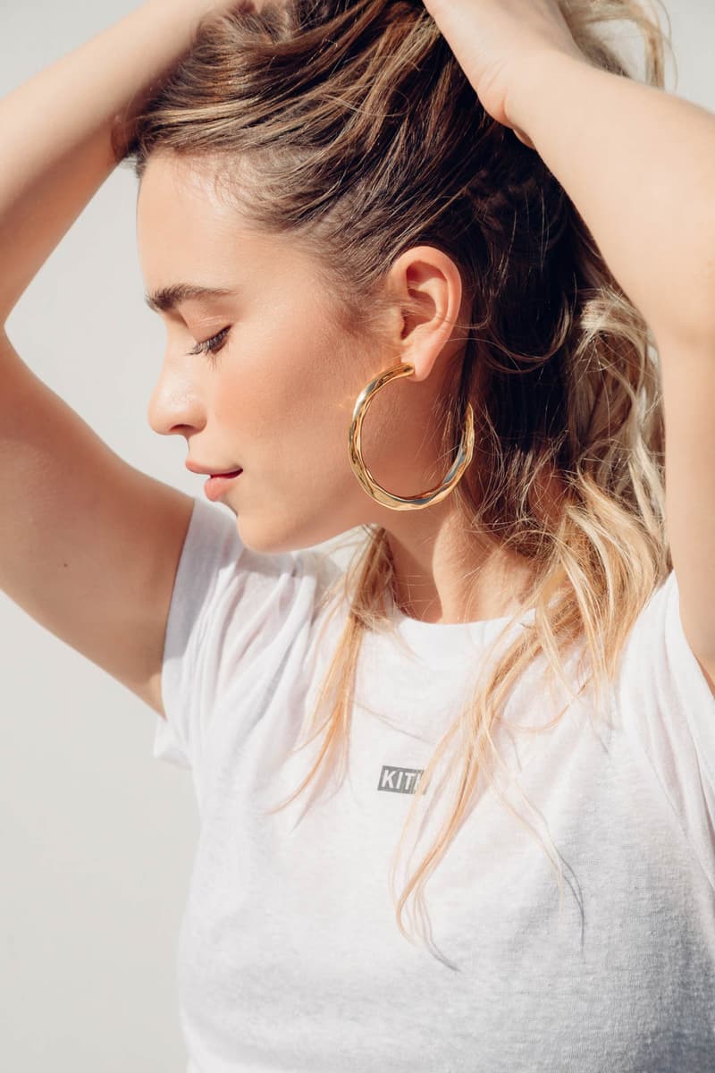 Pamela Love KITH Women Gold Bamboo Hoop Earrings