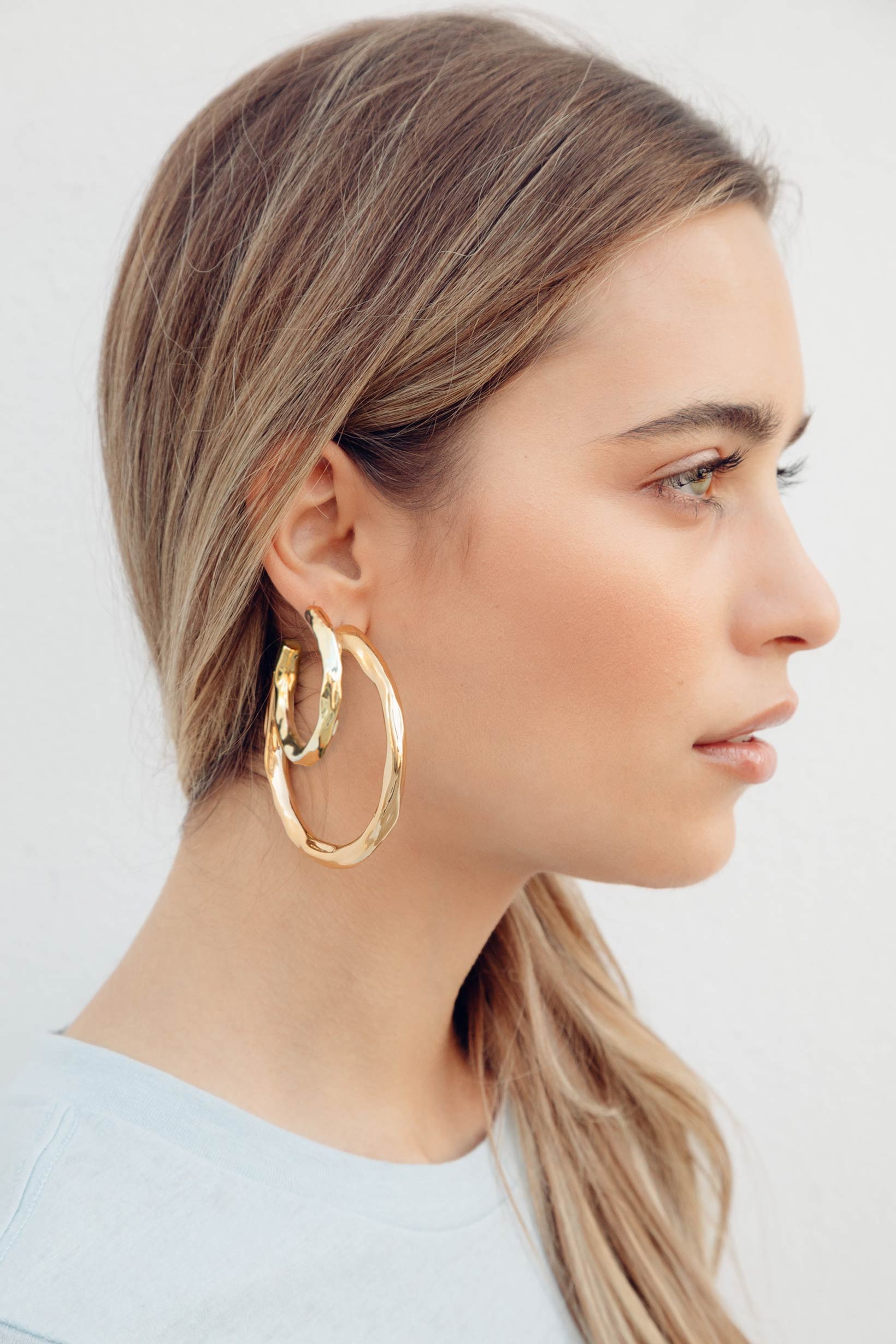 Pamela Love KITH Women Gold Bamboo Hoop Earrings