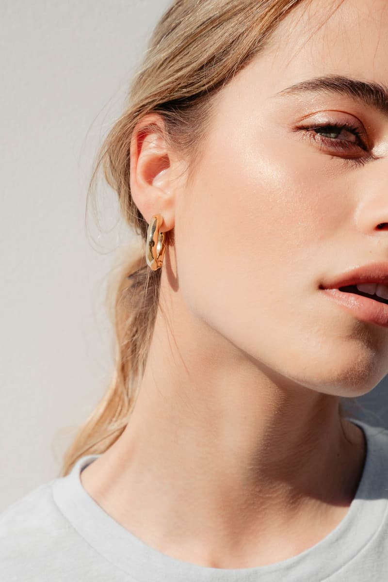 Pamela Love KITH Women Gold Bamboo Hoop Earrings