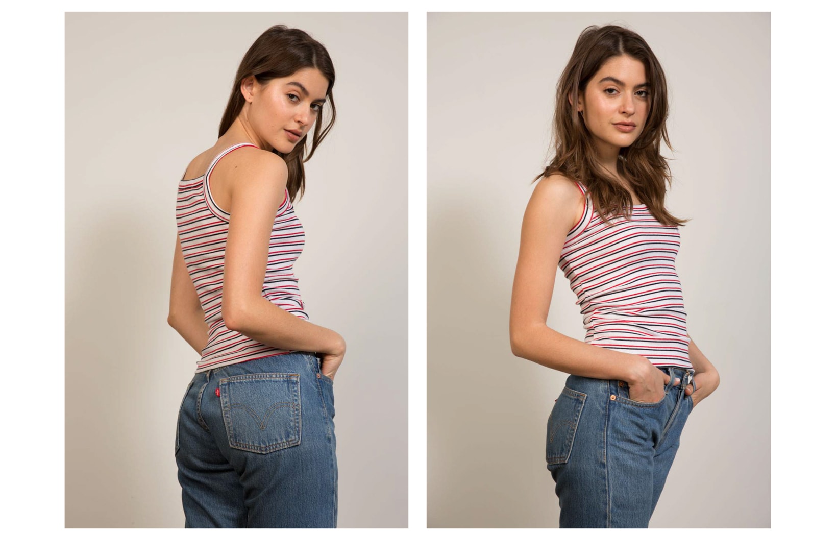 Liana Spring/Summer 2018 Collection Lookbook Striped Tank