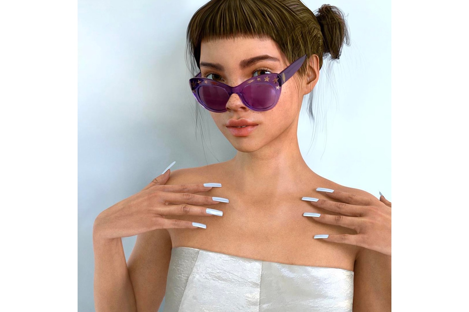 Lil Miquela Sousa Fashion First Virtual Instagram Influencer Computer Generated Chanel Prada Supreme Streetwear Style Star Spotify Knorts Converse Bot Robot