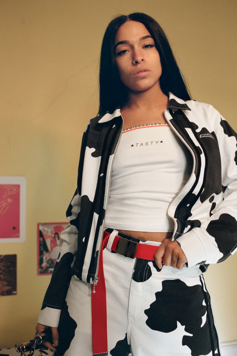 MadeMe Spring/Summer 2018 Lookbook Princess Nokia Work Pants Jacket Black White