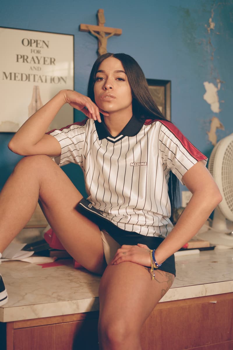 MadeMe Spring/Summer 2018 Lookbook Princess Nokia Dazzle Soccer Shirt White