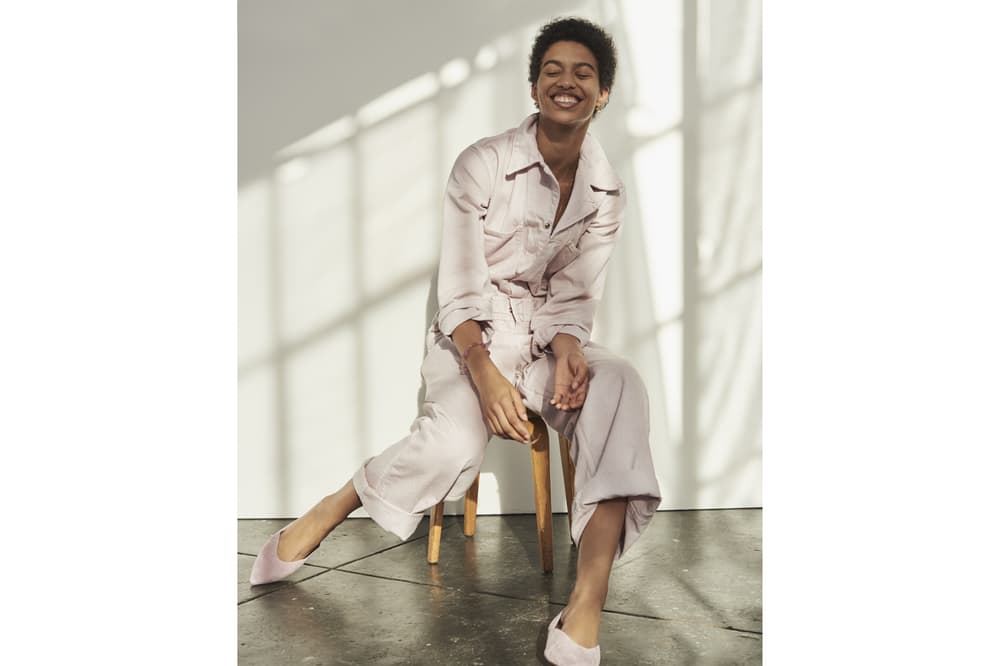 Madewell x As Ever NYC Collection Coverall Bodysuit Shortall Lavendar