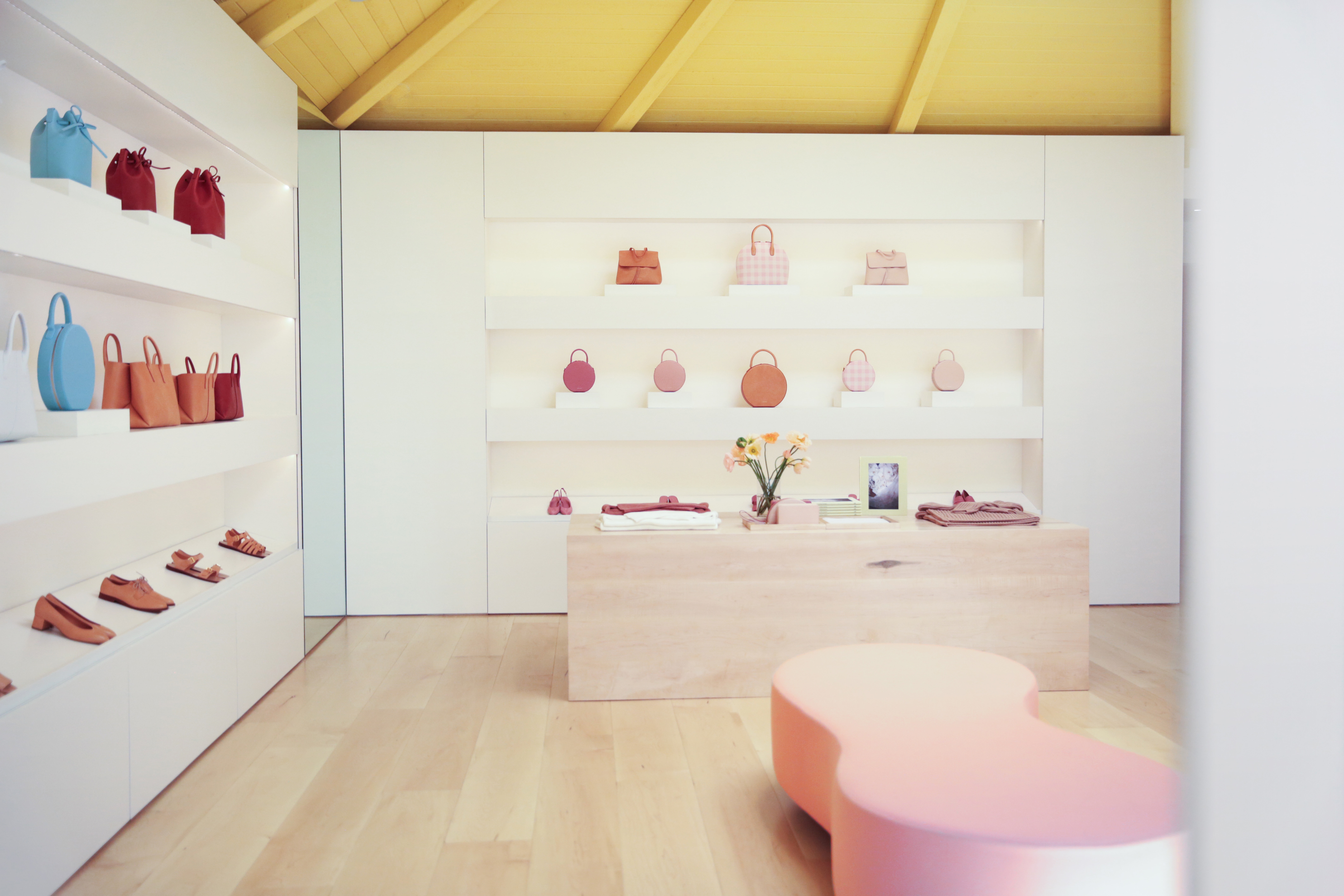 Mansur Gavriel Los Angeles Store Opening Cafe Flora Bags Fashion Retail Location