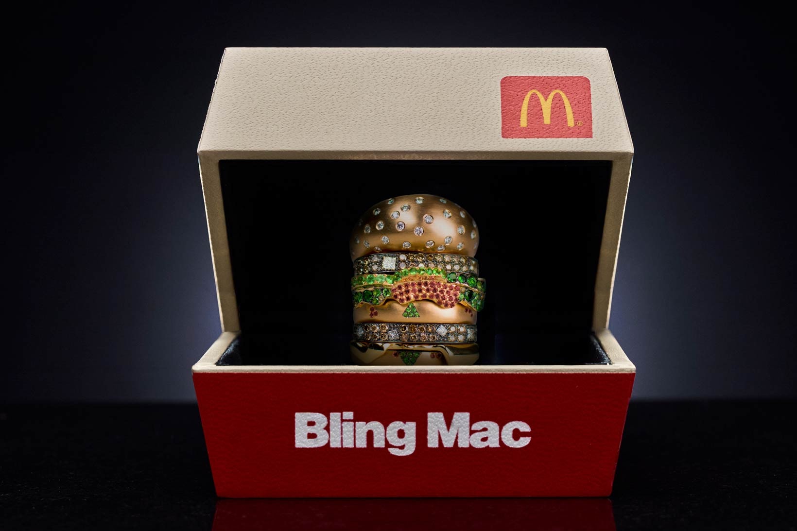 McDonald's Bling Mac Ring Nadine Ghosn