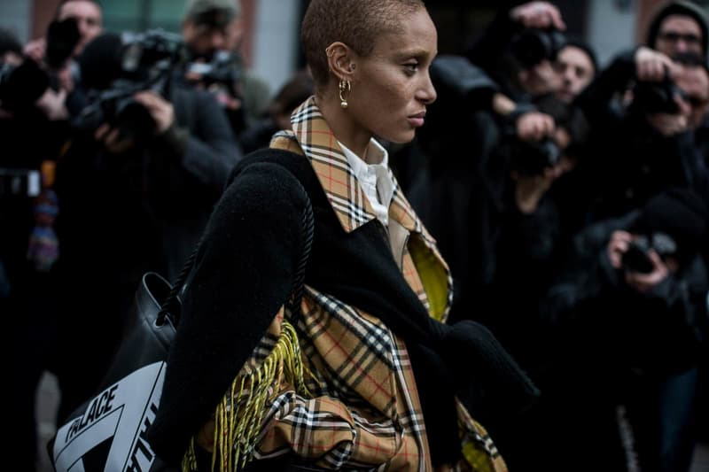 Adwoa Aboah Canvas burberry TIE PIN 2018 Streetsnaps Women