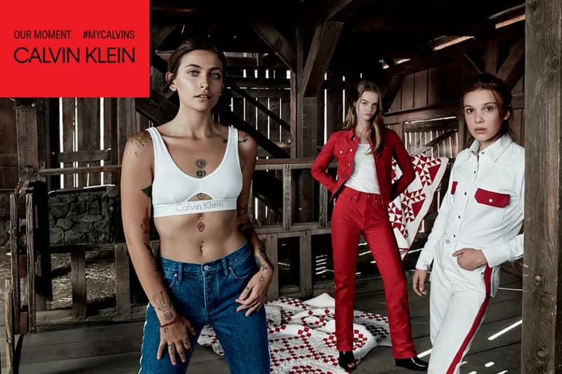 Комплект трусики и топ calvin klein Paris Jackson Lulu Tenney Calvin Klein Ad Campaign