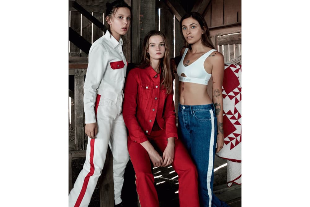 Millie Bobby Brown Paris Jackson Lulu Tenney Calvin Klein Campaign