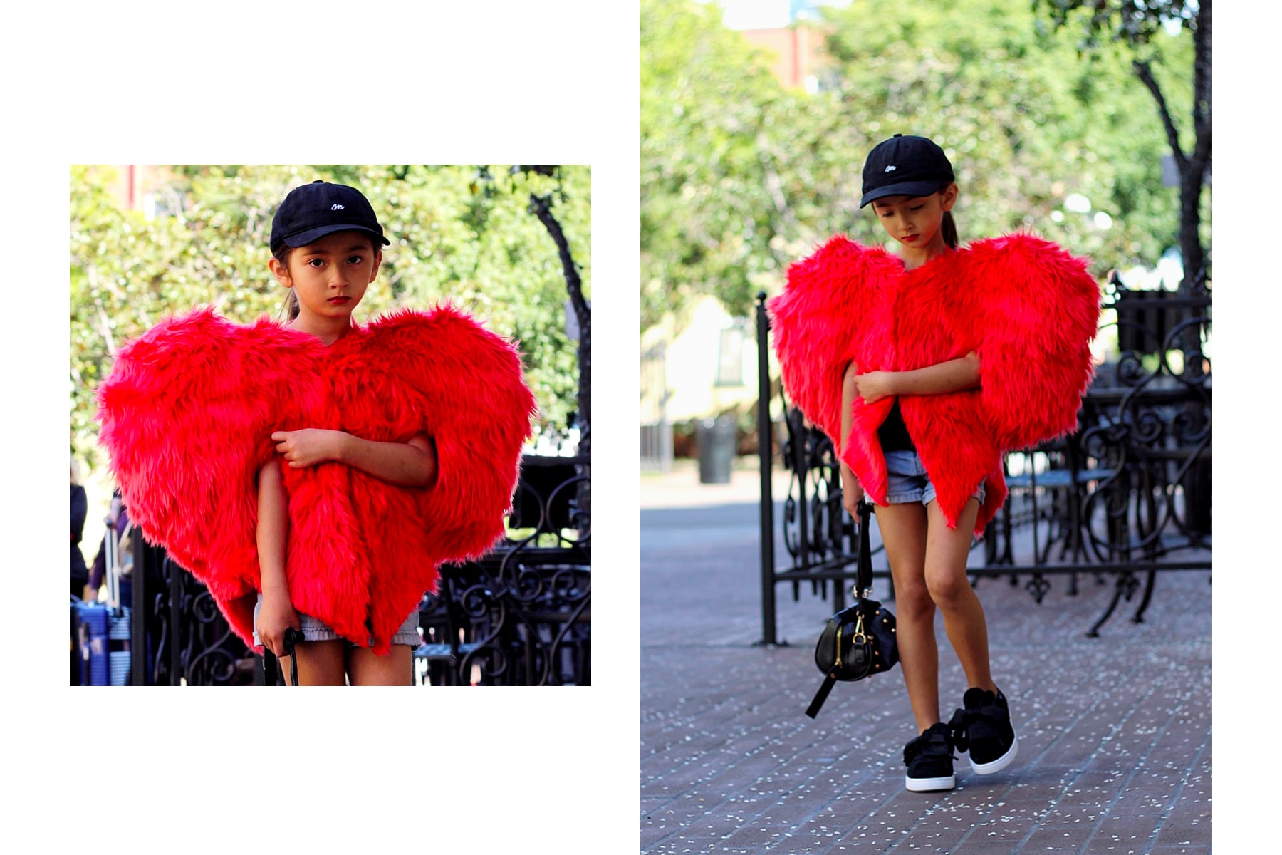 Ksisterslove Rihanna Red Heart Jacket Coat hype kids editorial mini me designer