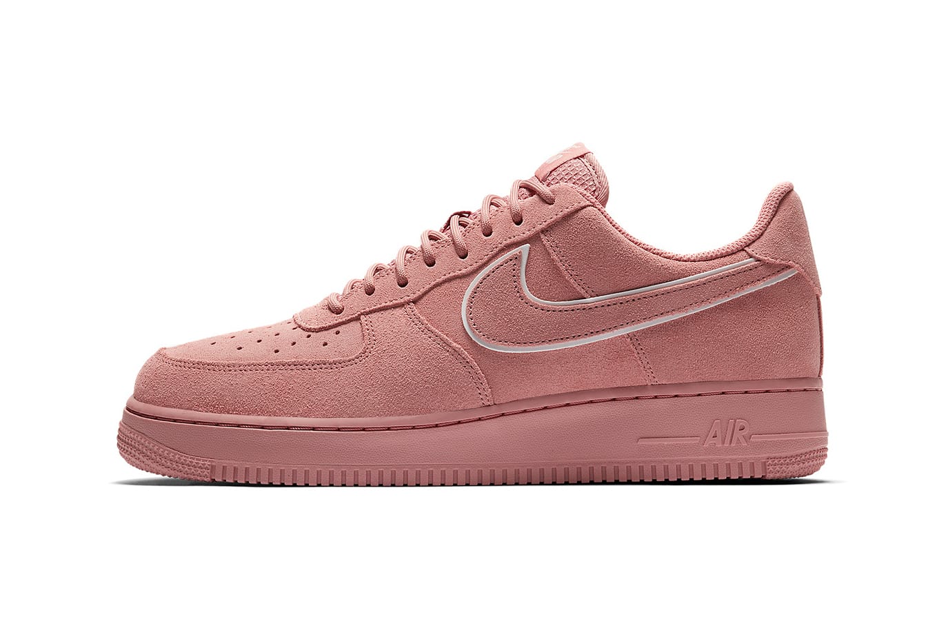 nike air force one pink suede