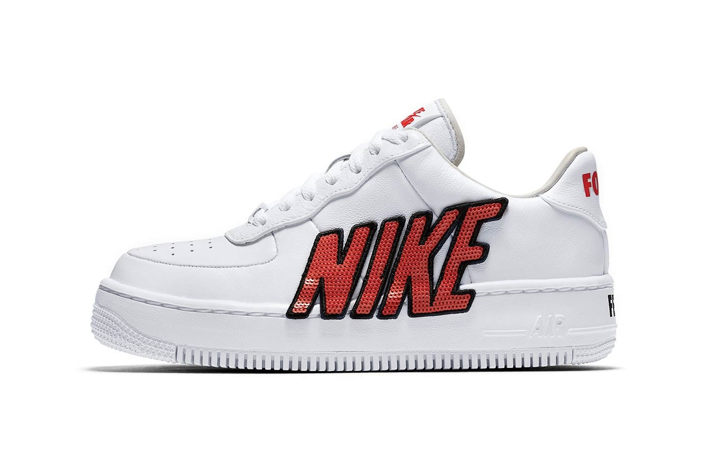 Nike Air Force 1 Upstep Sequin White