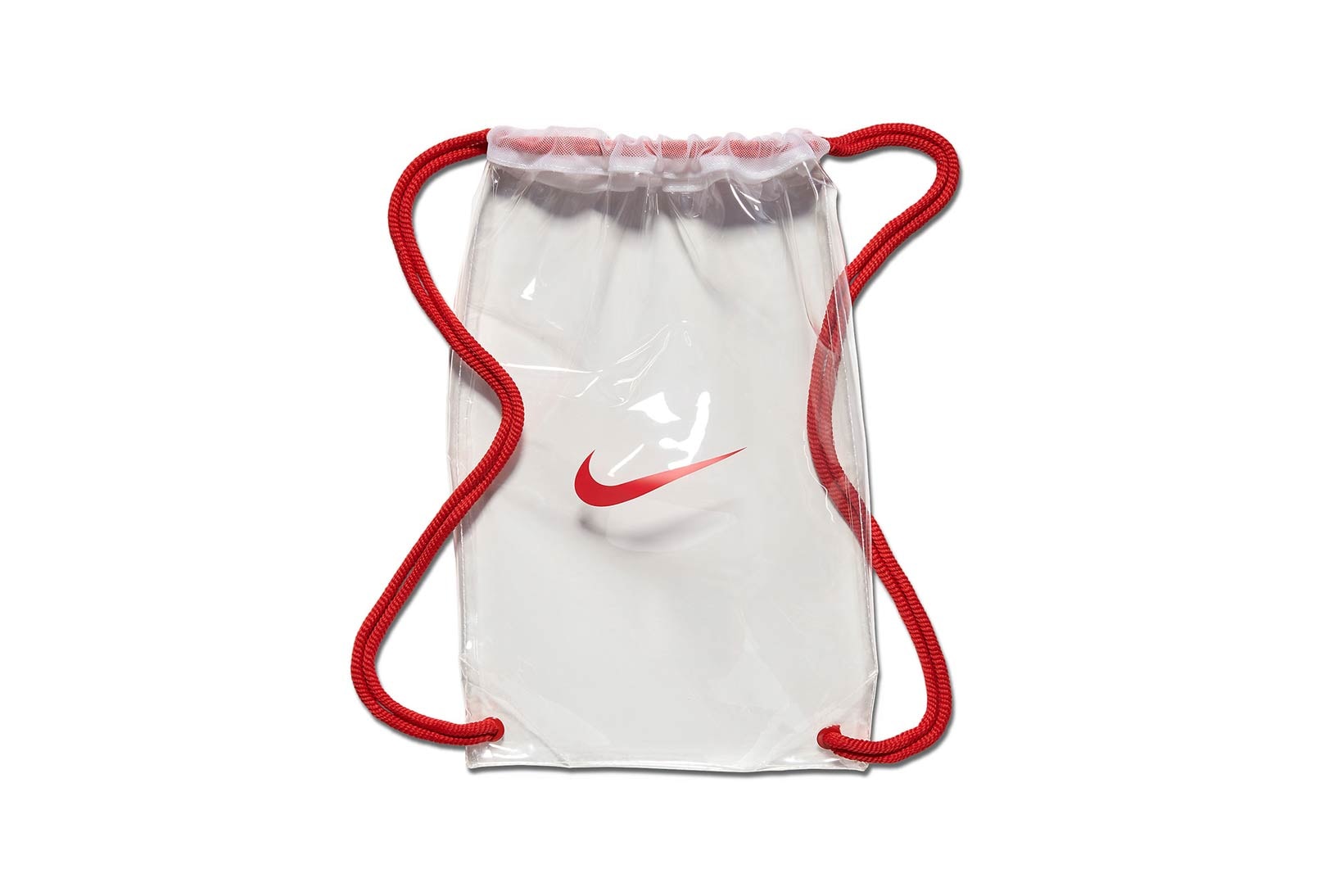 Nike Drawstring Backpack Clear Red