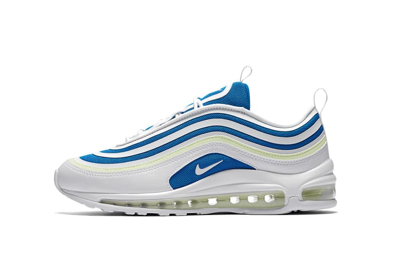 Nike Air Max 97 Ultra in Blue/White "Sprite" Royal Blue Sneaker Silhouette Shoe Future Release