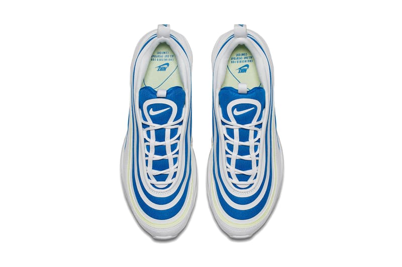 Nike Air Max 97 Ultra in Blue/White "Sprite" Royal Blue Sneaker Silhouette Shoe Future Release