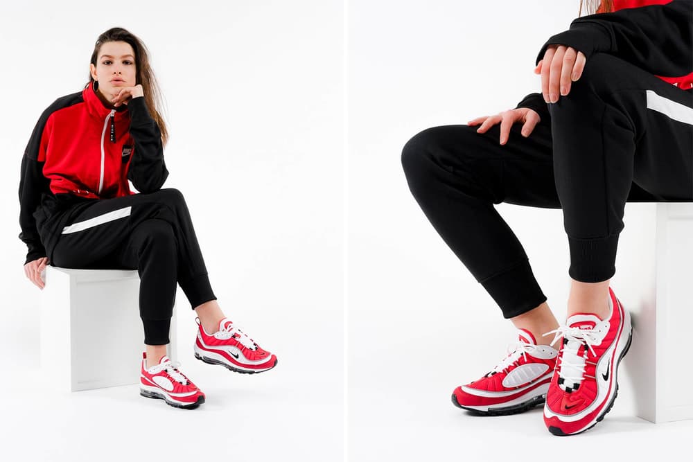 Nike Air Max 98 In Gym Red And White Hypebae Nike Air Max 98 In Gym Red And White Hypebae