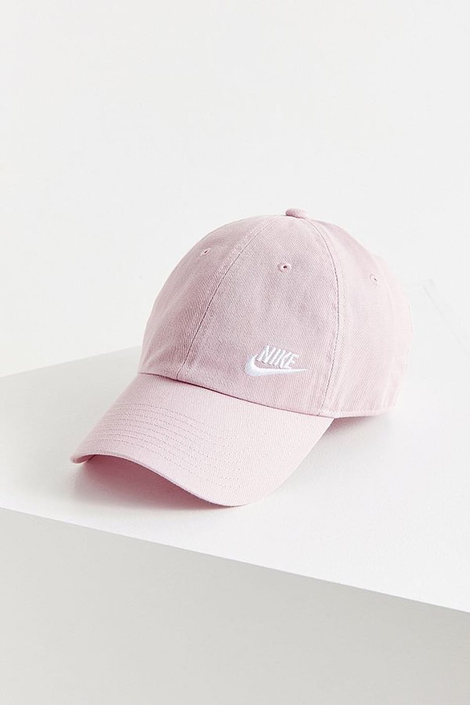 pink and white nike hat