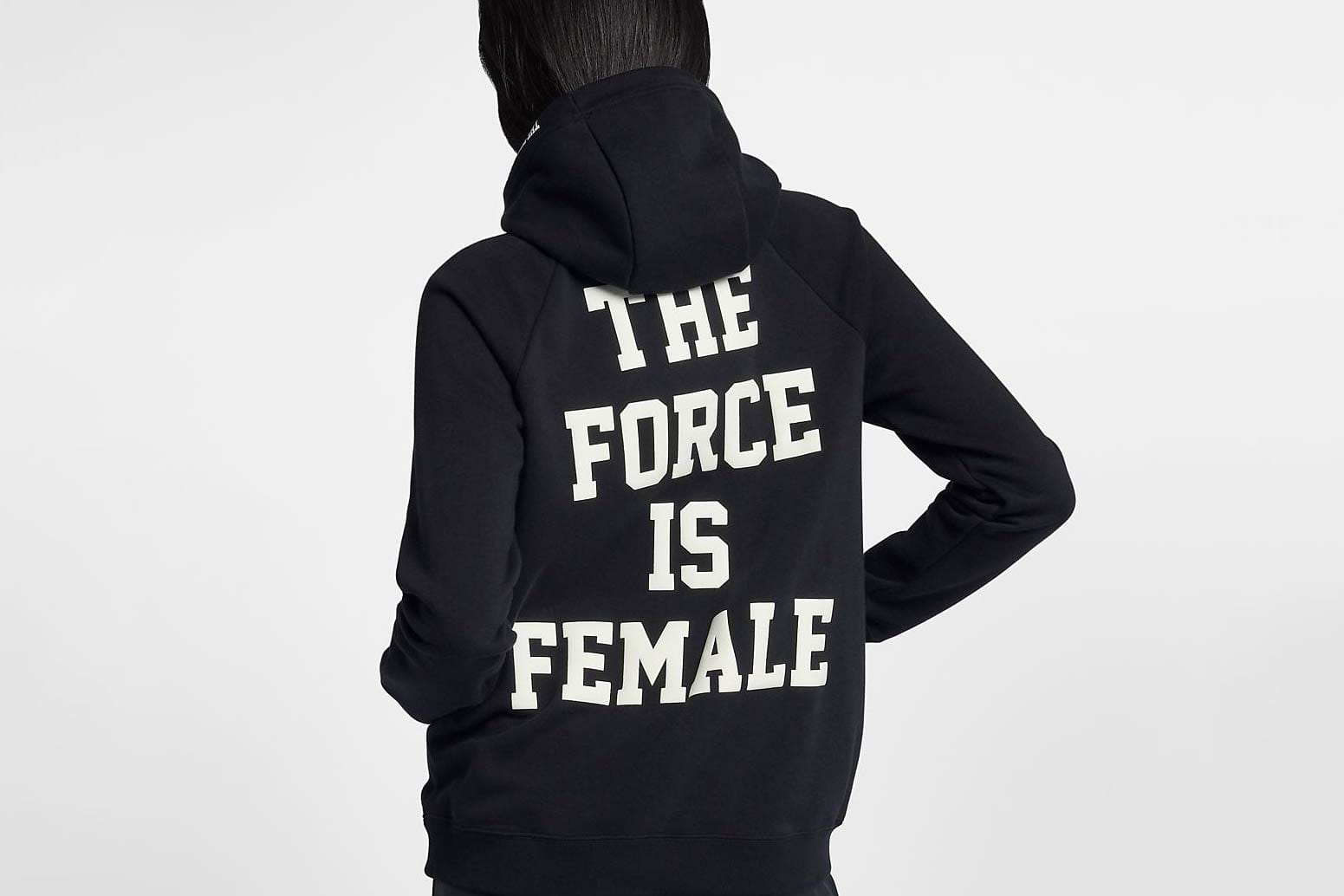 the force is female nike sweatshirt