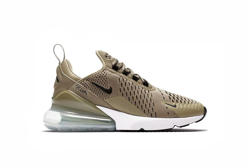 Nike Air Max 270 Ocean Bliss Light Bone Neutral Olive Colorway