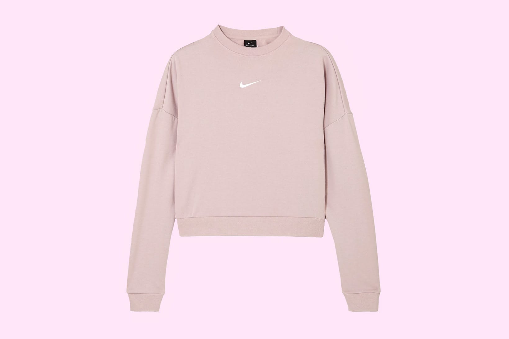pink and white nike sweatshirt