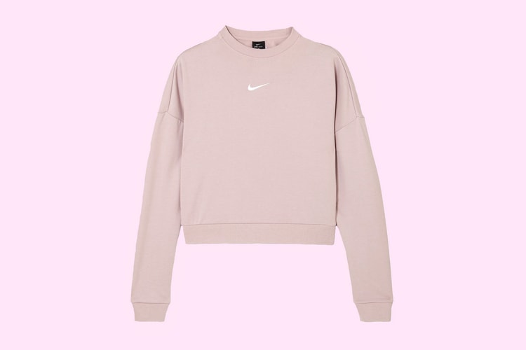 Hey Minimalists, Nike's Pastel Pink Swoosh Logo Sweatshirt Is for You