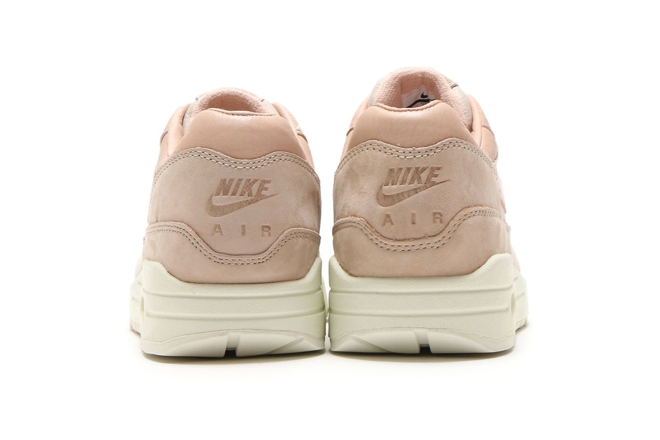 NikeLab Air Max 1 Pinnacle Sand naturally tanned leather pink